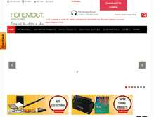 Tablet Screenshot of foremostindia.com